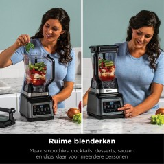 Ninja with Auto-iQ BN800EU Køkkenmaskine Sort/ sølv